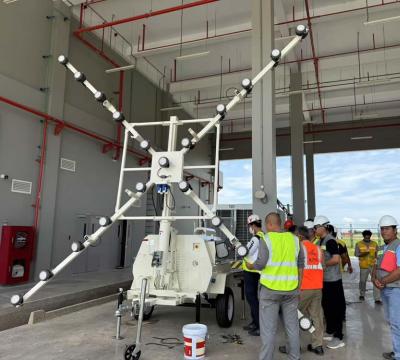 機(jī)場(chǎng)照明車在柬埔寨機(jī)場(chǎng)驗(yàn)收合格投入使用